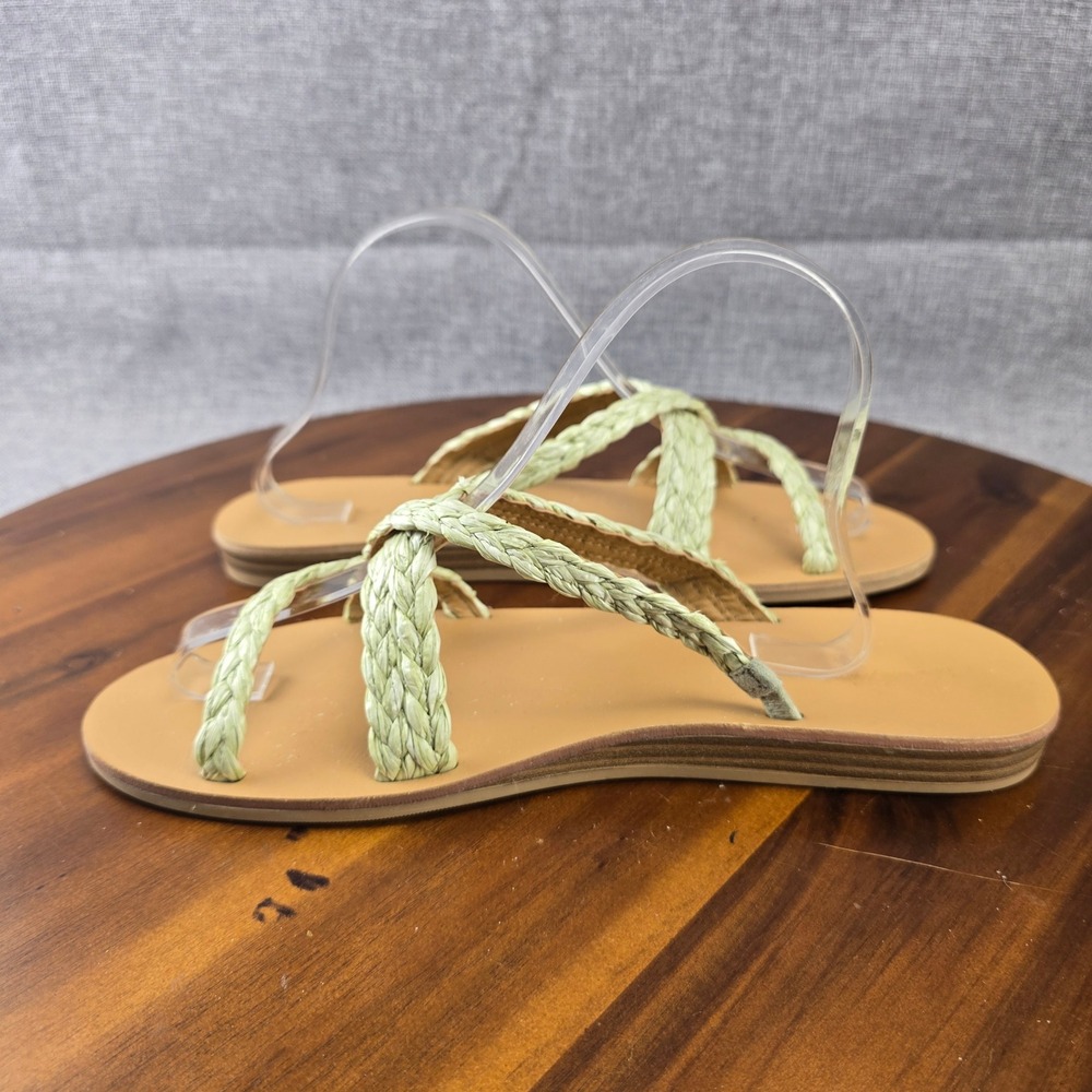 Universal Thread Braided Thong Sandals Women's Size‎ 9.5 Light Green - Picture 7 of 15